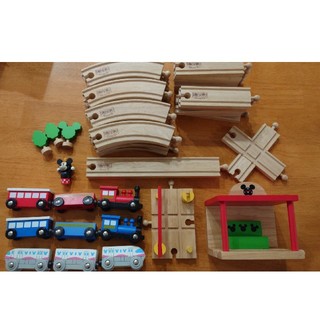Disney - ディズニー つみっきー (wooden block toy)木製レール ...