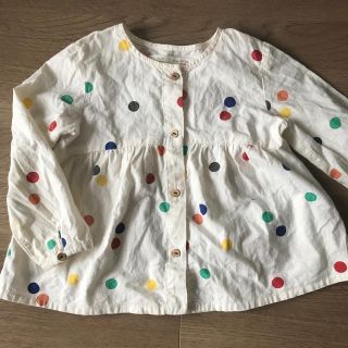 ザラキッズ(ZARA KIDS)のザラ ベイビー⭐︎マルチドット　ブラウス　92(ブラウス)