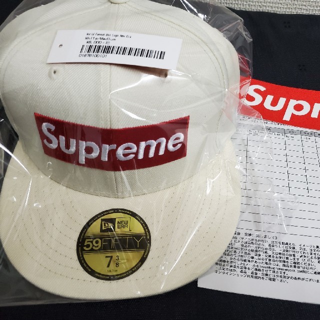 supreme world famous box logo new era 白