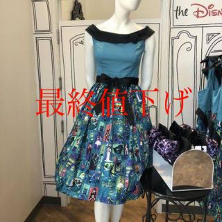 ディズニー(Disney)の【最終値下げ/即購入OK】ホーンテッドマンション　ドレス　Sサイズ(ひざ丈ワンピース)