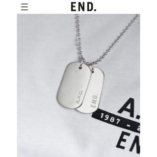 アーペーセー(A.P.C)のEND. X A.P.C. ARMY NECKLACE 新品未使用(ネックレス)