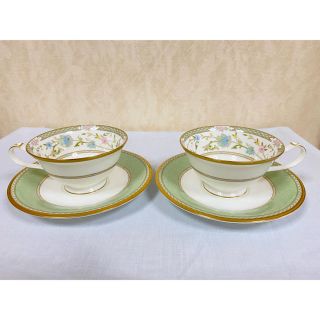 ノリタケ(Noritake)のノリタケ ティーカップ&ソーサー 2客セット(食器)