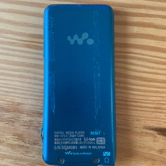 WALKMAN(ウォークマン)のNW-S754 SONY WALKMAN ジャンク スマホ/家電/カメラのオーディオ機器(ポータブルプレーヤー)の商品写真