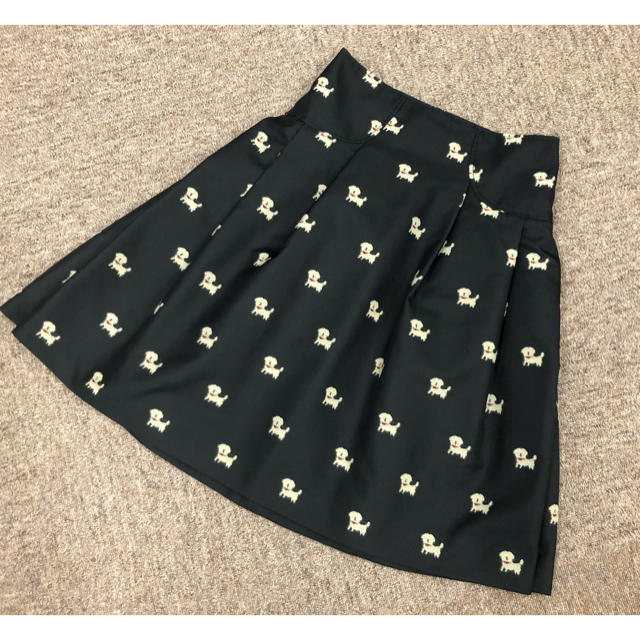 M'S GRACY - エムズグレイシー   ワンちゃん刺繍　ふんわりスカート　38