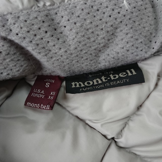 【送料無料】mont-bell ダウンジャケット Ssize レディースのジャケット/アウター(ダウンジャケット)の商品写真