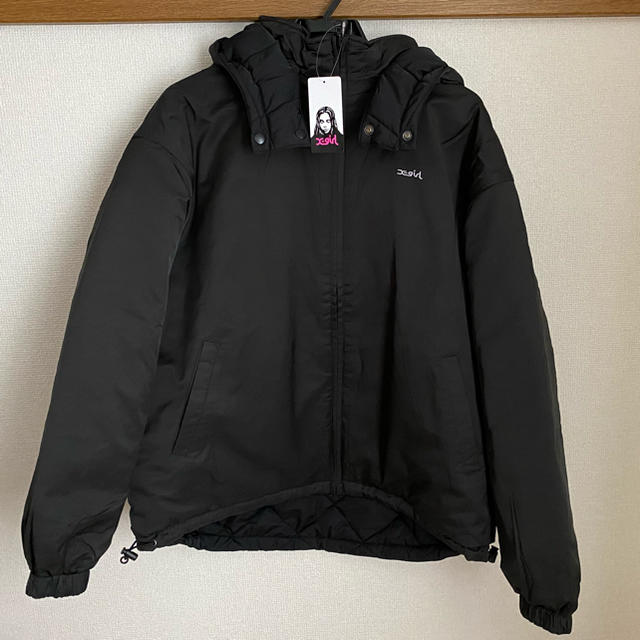 レディースX-girl REVERSIBLE HOODED JACKET ダウンジャケット