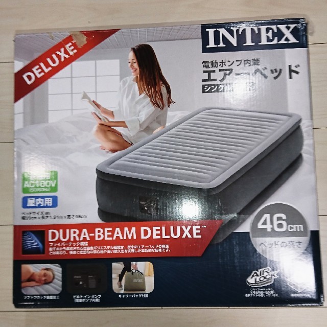 INTEX  エアーベッド 値下げ 7500→6500 インテリア/住まい/日用品のベッド/マットレス(シングルベッド)の商品写真