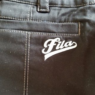 フィラ(FILA)のFILA　ゴルフスカート（インナーキュロット付き）　黒　Lサイズ(ウエア)