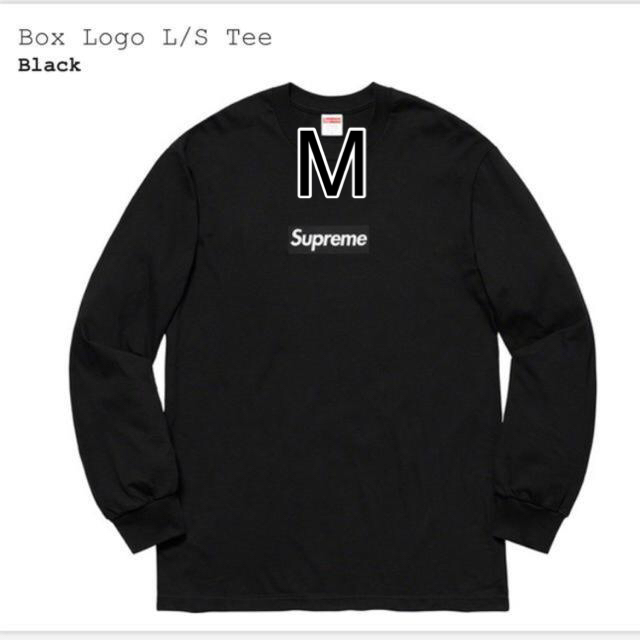 Supreme Box Logo L/S Tee [Black Mサイズ] - Tシャツ/カットソー(七分 ...