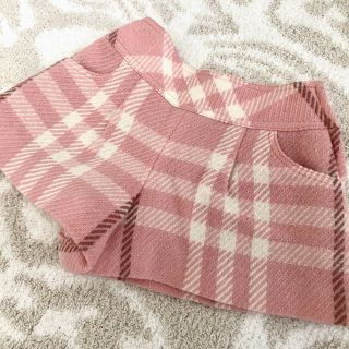 バーバリー(BURBERRY)のsa.tomyさま専用　バーバリーウール100%ショートパンツ 100(パンツ/スパッツ)