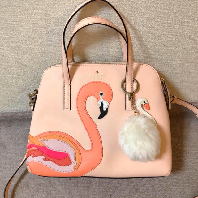 レディースKate spade ???? フラミンゴ 2way バッグ