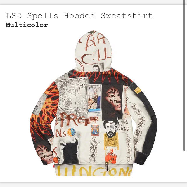 最安 Supreme LSD Spells Hooded Sweatshirtメンズ