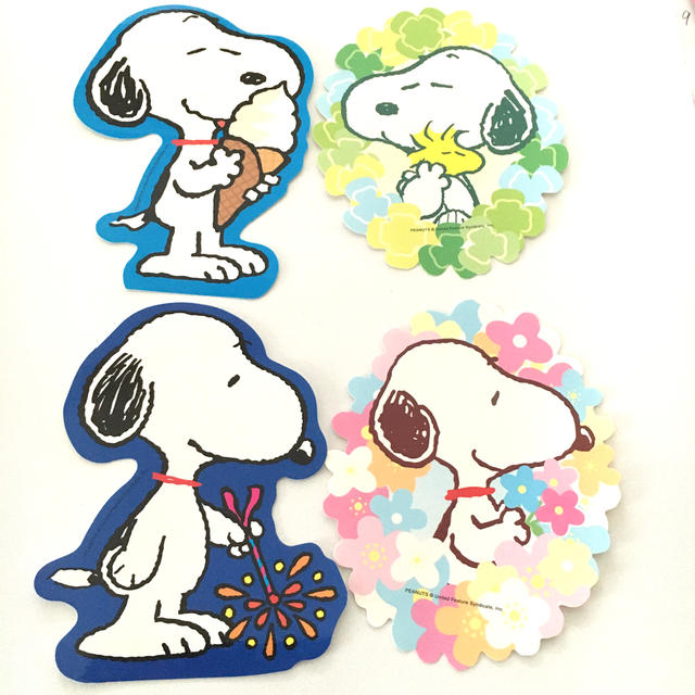 SNOOPY(スヌーピー)のスヌーピーシール8枚セット インテリア/住まい/日用品の文房具(シール)の商品写真