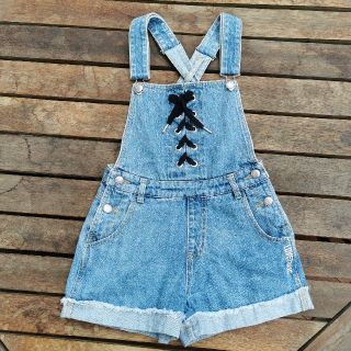 ラブトキシック(lovetoxic)の美品 LOVETOXIC サロペット デニム オーバーオール S(パンツ/スパッツ)