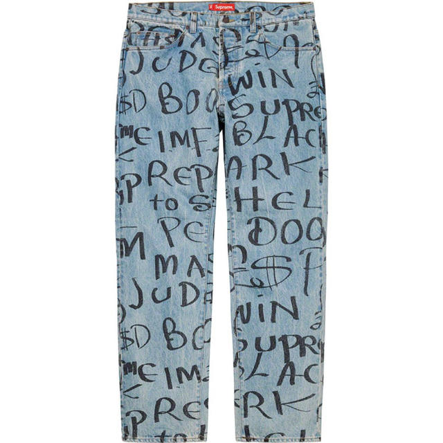 送料込み supreme black ark denim pant 30パンツ