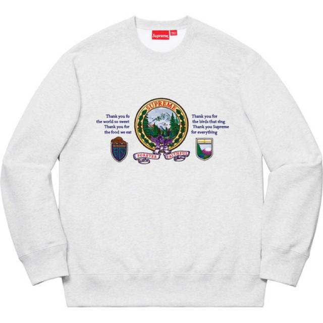 メンズ19AW Supreme Mountain Crewneck