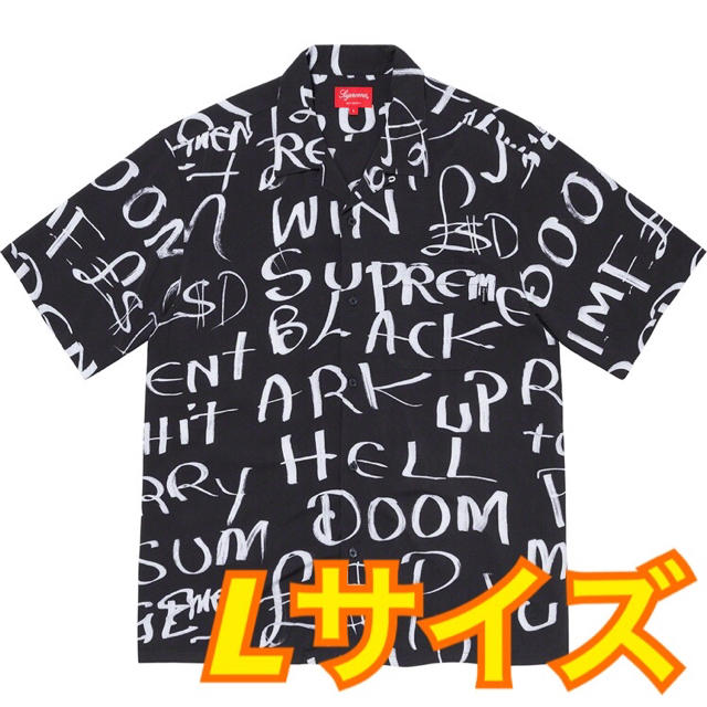 supreme Black Ark Rayon S/S Shirt Lsize