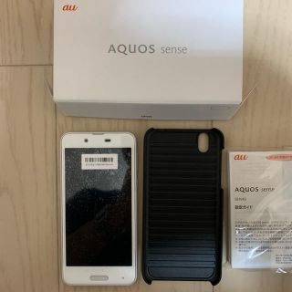 アクオス(AQUOS)のAQUOS sense SHV40 ホワイト au simフリー(スマートフォン本体)