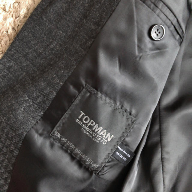 TOPMAN(トップマン)のTOPMAN TOPSHOP グレンチェック  ジャケット スーツ メンズのジャケット/アウター(テーラードジャケット)の商品写真