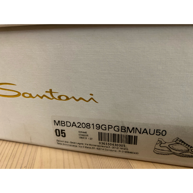 Santoni - 新品 SANTONI サントーニ ラグジュアリー レザースニーカー