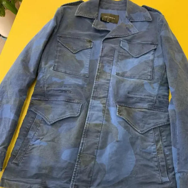 1piu1uguale3(ウノピゥウノウグァーレトレ)のウノピューウノ 1piu 1 uguale 3 IＶ  ブルー迷彩M-65 メンズのジャケット/アウター(ミリタリージャケット)の商品写真