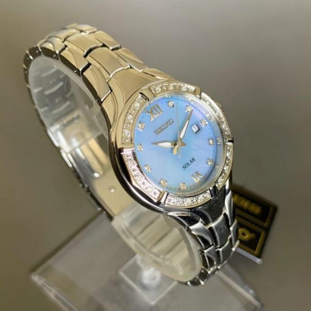 SEIKO(セイコー)の【新品】セイコー 豪華ダイヤモンド28石★ソーラー SEIKO レディース腕時計 レディースのファッション小物(腕時計)の商品写真