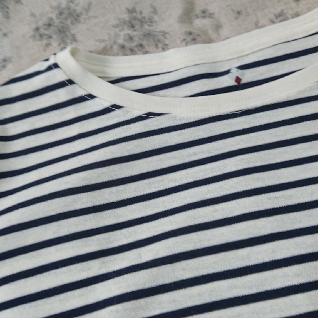 mont bell(モンベル)の【送料無料】mont-bell ボーダーTシャツ Lsize レディースのトップス(Tシャツ(半袖/袖なし))の商品写真