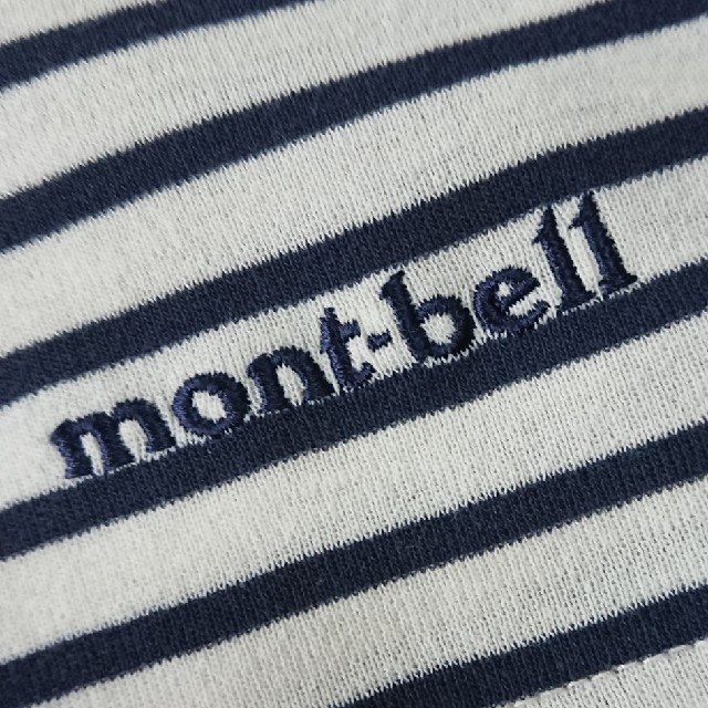 mont bell(モンベル)の【送料無料】mont-bell ボーダーTシャツ Lsize レディースのトップス(Tシャツ(半袖/袖なし))の商品写真