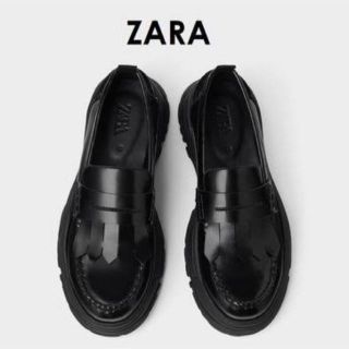 ザラ(ZARA)のZARA マキシソールローファー  42(その他)