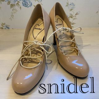 スナイデル(SNIDEL)のsnidel  レースアップパンプス　Mサイズ(ハイヒール/パンプス)