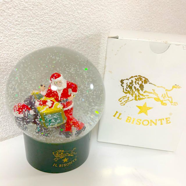 IL BISONTE(イルビゾンテ)のイルビゾンテ　ノベルティ　3点セット　スノードーム　クリスマス エンタメ/ホビーのコレクション(ノベルティグッズ)の商品写真