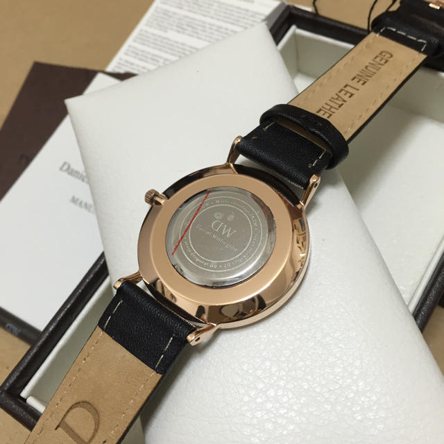 Daniel Wellington(ダニエルウェリントン)のDW ローズゴールド×ブラック レディースのファッション小物(腕時計)の商品写真