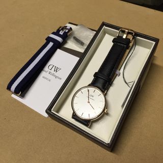 ダニエルウェリントン(Daniel Wellington)のDW ローズゴールド×ブラック(腕時計)