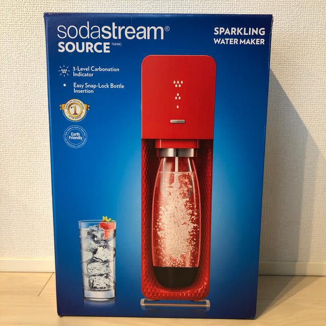 SodaStream Source v3 レッド スマホ/家電/カメラの調理家電(調理機器)の商品写真