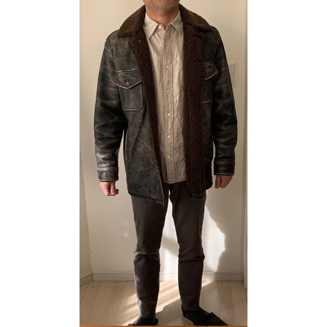 GAP レザージャケット 革ジャン ボア レザージャケット GAP レザージャケット 革ジャン ボア レザージャケット