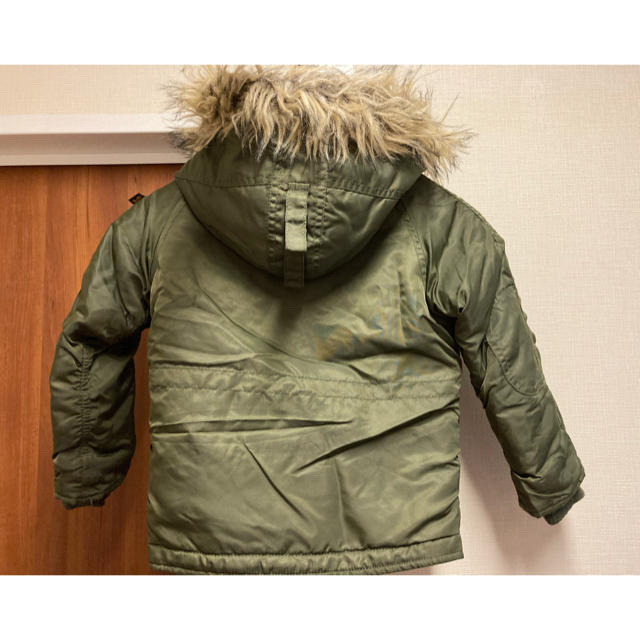 ALPHA INDUSTRIES(アルファインダストリーズ)のアルファ・インダストリーズ モッズコート キッズ 100 アウター グリーン キッズ/ベビー/マタニティのキッズ服男の子用(90cm~)(ジャケット/上着)の商品写真