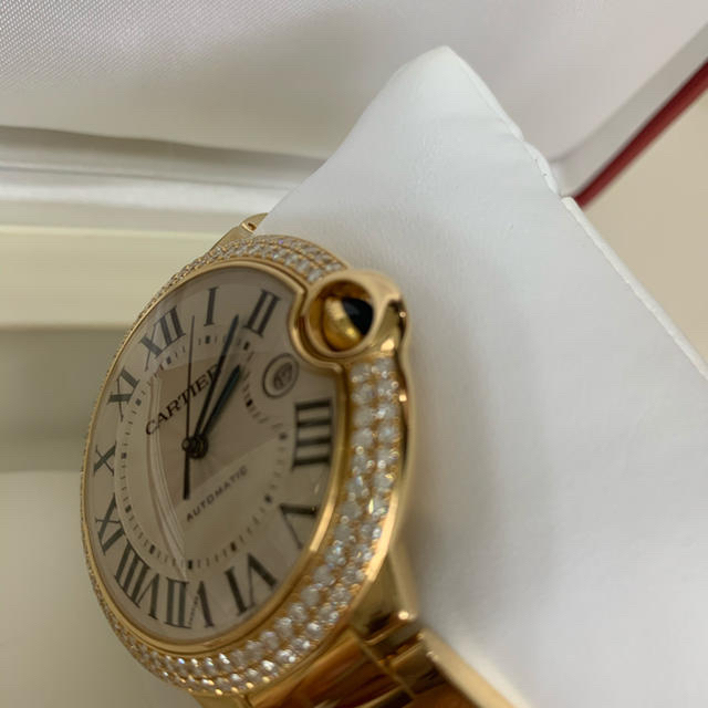 Cartier - カルティエ バロンブルー 42ミリ YG ダイヤベゼルの Cartier - カルティエ バロンブルー 42ミリ YG ダイヤベゼルの