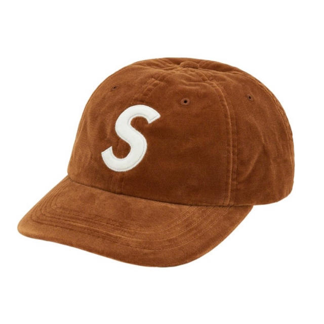 SUPREME 20AW VELVET S LOGO 6-PANEL CAP