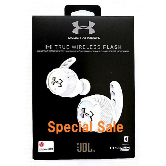 JBL Under Armour True Wireless Flash 白 - ヘッドフォン/イヤフォン