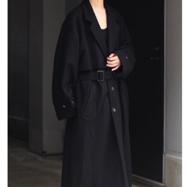 stein(シュタイン)/LAY CHESTER COAT/Black 最低の価格 チェスター