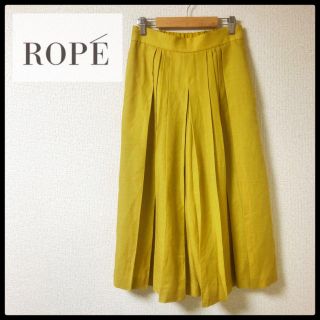 ロペ(ROPE’)のROPE スカーチョ　マスタードイエロー　Lサイズ(カジュアルパンツ)