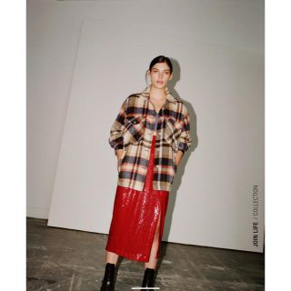 ザラ(ZARA)の新品未使用！　ZARA チェック柄オーバーシャツ(シャツ/ブラウス(長袖/七分))