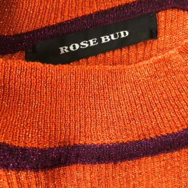 ROSE BUD(ローズバッド)のローズバッド　フリルニット レディースのトップス(カットソー(半袖/袖なし))の商品写真