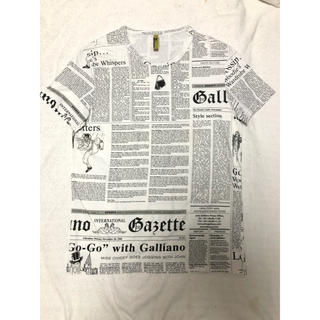 ジョンガリアーノ(John Galliano)のジョン・ガリアーノ アンダーウェア Tシャツ 半袖 丸首 ホワイト(Tシャツ/カットソー(半袖/袖なし))