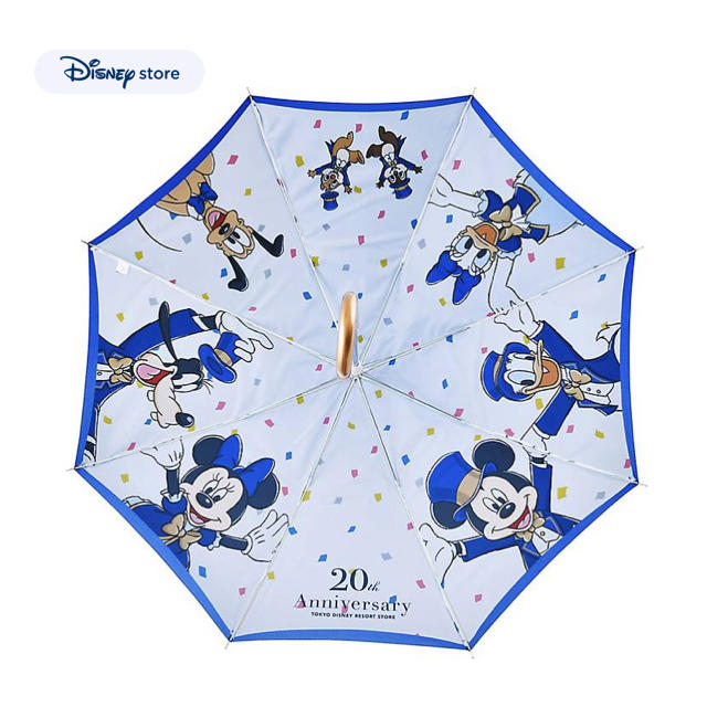 ディズニーストア 東京リゾート店20周年 ジャンプ傘 傘