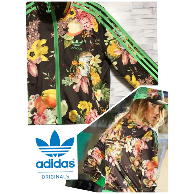 adidas(アディダス)のadidas  アディダス　オリジナルス　ファームコラボ　花柄　トラックトップ レディースのトップス(その他)の商品写真