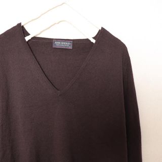 ジョンスメドレー(JOHN SMEDLEY)のJOHN SMEDLEY ウールVネックニット(ニット/セーター)