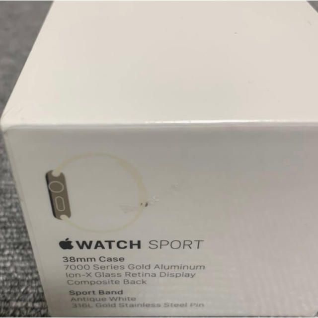 新品未開封 Apple Watch 38mm アンティークホワイトスポーツバンド