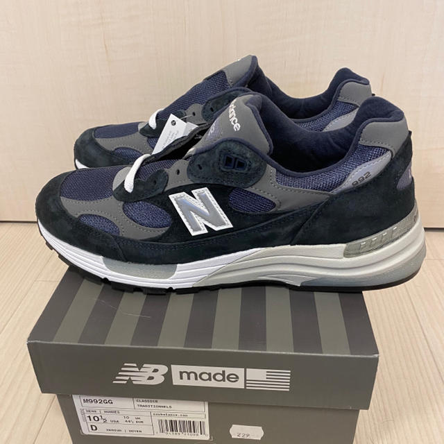2個以上購入で送料無料 超レア New Balance 992 GG ネイビー - 通販