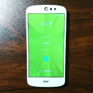 エイサー(Acer)のACER Liquid Z530 白 SIMフリー(スマートフォン本体)